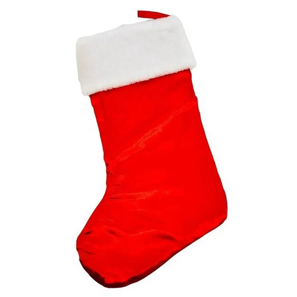 Red Satin I Love My Doxie Dog Christmas Holiday Stocking - Picture 3 of 3